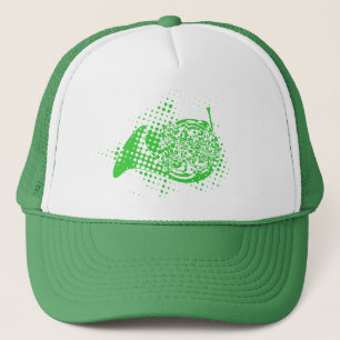 Halftone Horn Truckerkappe