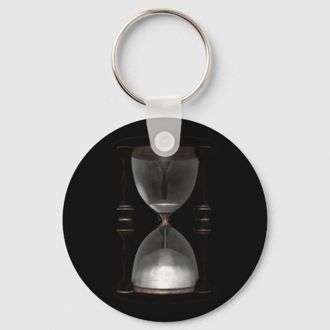 Halftone Hourglass Sand Timer Schlüsselanhänger (Vorderseite)