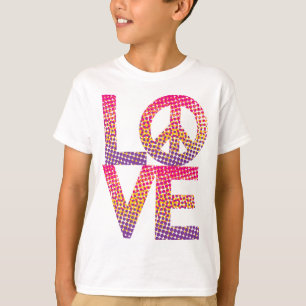 Halftone LIEBE=Friede T-Shirt