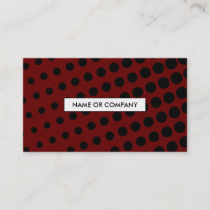 halftone Rot Visitenkarte