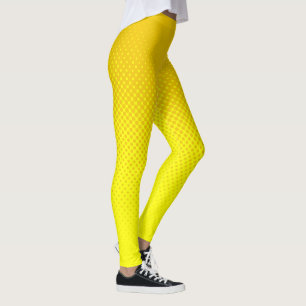 Halftone Senf und Gelb Leggings