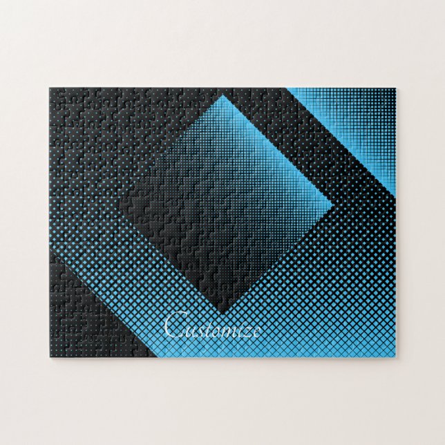 Halftone Vector Diamond Muster Thunder_Cove Puzzle (Horizontal)