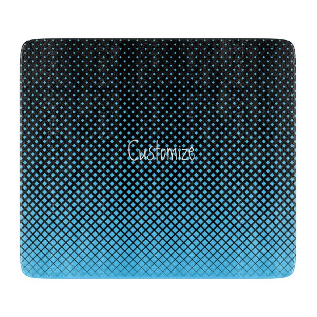 Halftone Vector Diamond Muster Thunder_Cove Schneidebrett (Vorderseite)