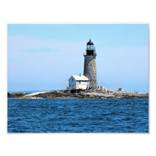 Halfway Rock Lighthouse, Maine Foto Print