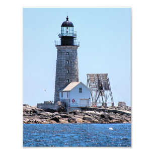 Halfway Rock Lighthouse, Maine Foto Print