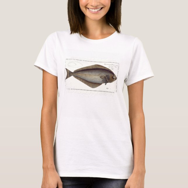 Halibut (Pleuronectes Hippoglossus) Platte XLVII f T-Shirt (Vorderseite)