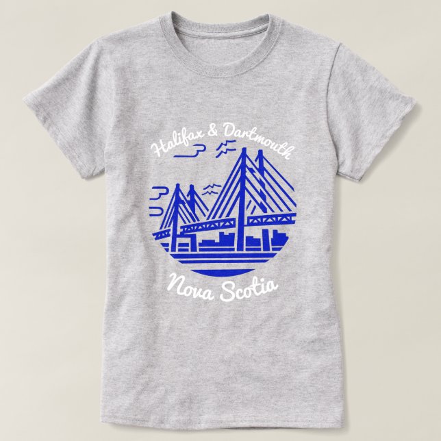 Halifax and Dartmouth Best friends Nova Scotia T-Shirt (Design vorne)