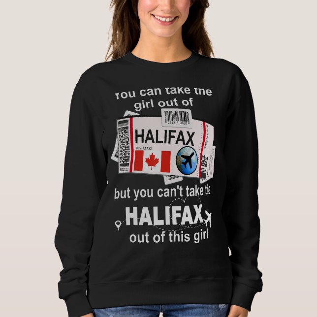 Halifax Bordkarte  Halifax Mädchen  Halifax Sweatshirt (Vorderseite)