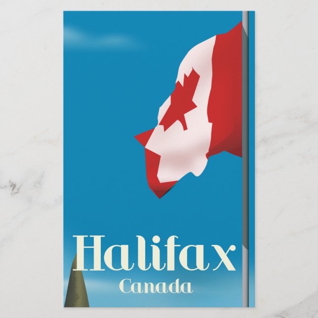 Halifax Canada Travel Poster Briefpapier (Vorderseite)