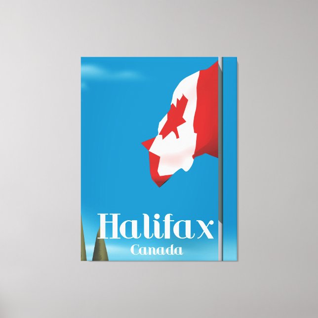 Halifax Canada Travel Poster Leinwanddruck (Vorderseite)