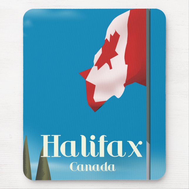 Halifax Canada Travel Poster Mousepad (Vorne)