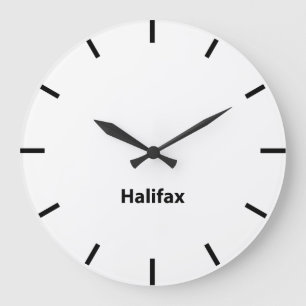 Halifax City Time Zone Newsroom Wall Große Wanduhr