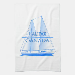 Halifax Coastal Nautical Sailing Geschirrtuch