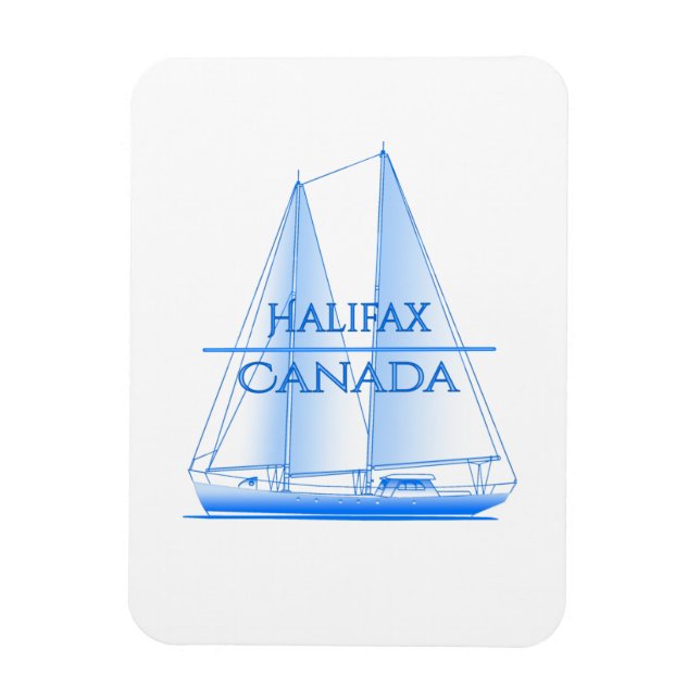 Halifax Coastal Nautical Sailing Magnet (Vertikal)