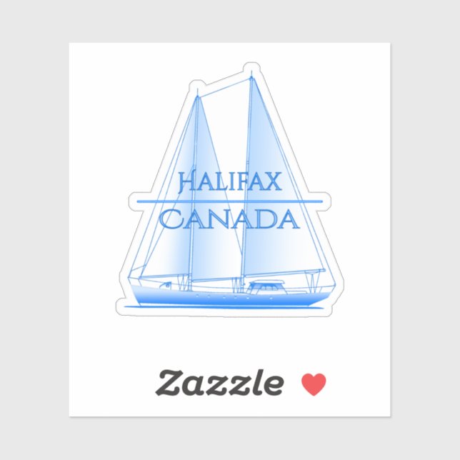 Halifax Coastal Nautical Sailing Sailor Aufkleber (Blatt)