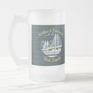 Halifax Dartmouth friends tartan mattierte Bier Ta Mattglas Bierglas