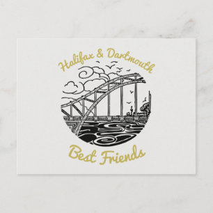 Halifax Dartmouth N.S Best Friends Postkarte
