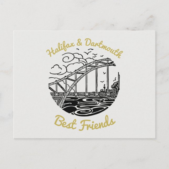 Halifax Dartmouth N.S Best Friends Postkarte (Vorderseite)