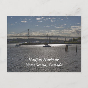 Halifax Hafen mit A. Murray MacKay Bridge Postkarte