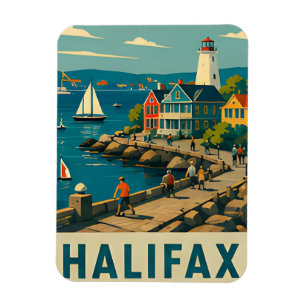 ⚓ HALIFAX — Leuchtturm & Leben im Atlantikhafen Magnet