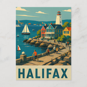 ⚓ HALIFAX — Leuchtturm & Leben im Atlantikhafen Postkarte