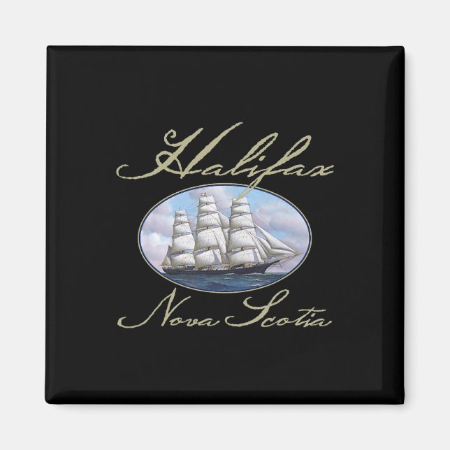 Halifax Nova Scotia Clippersegelschiff  Magnet (Vorne)