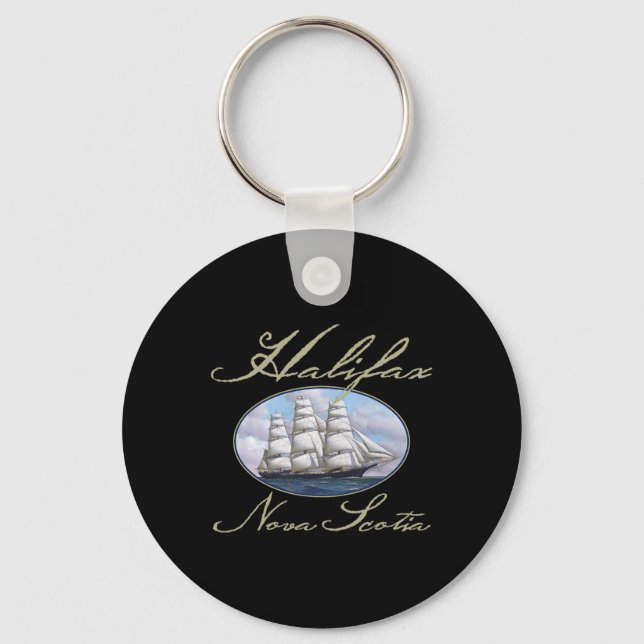 Halifax Nova Scotia Klipper-Schiff  Schlüsselanhänger (Vorderseite)