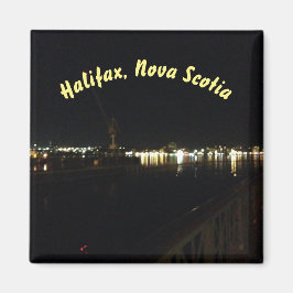 Halifax, Nova Scotia Night Magnet