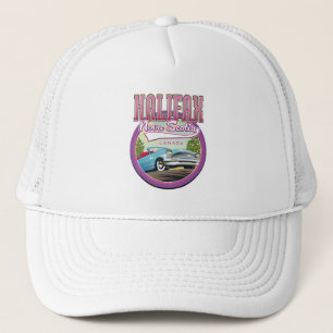 Halifax Nova Scotia Reise Logo Truckerkappe