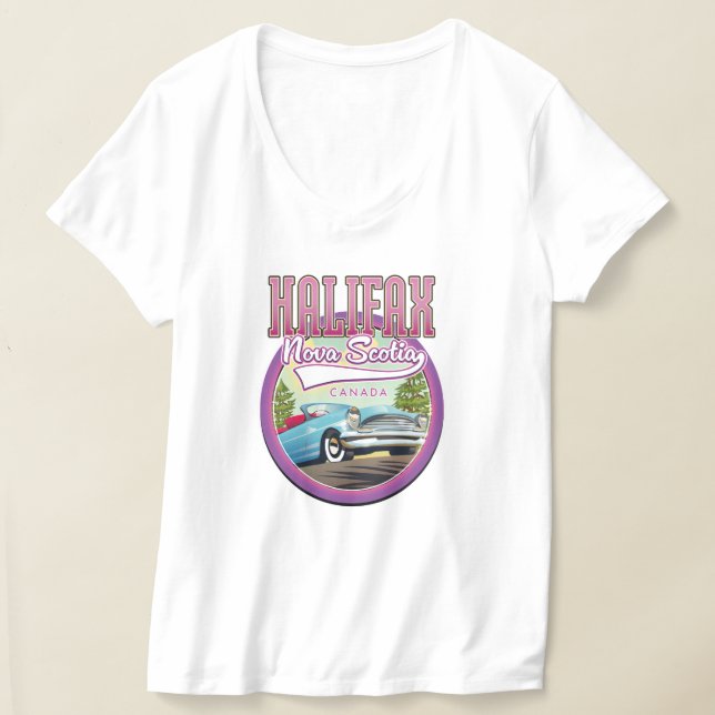Halifax Nova Scotia Reiselogo T-Shirt (Ablage )