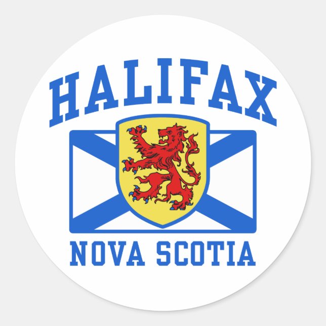 Halifax Nova Scotia Runder Aufkleber (Vorderseite)