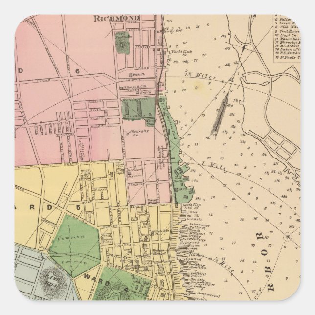 Halifax, NS Quadratischer Aufkleber (Vorderseite)