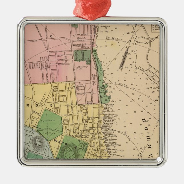 Halifax, NS Silbernes Ornament (Vorne)