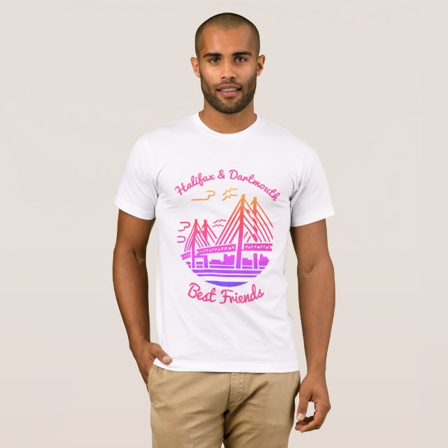 Halifax und Dartmouth Nova Scotia Bestfriends T-Shirt (Vorne ganz)