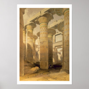 Hall der Spalten, Karnak, "von Ägypten und von Poster