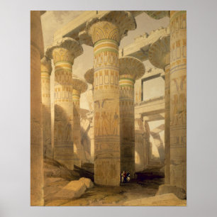 Hall der Spalten, Karnak, "von Ägypten und von Poster
