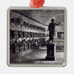 Hall des Arringatore, Etruscan Museum Silbernes Ornament