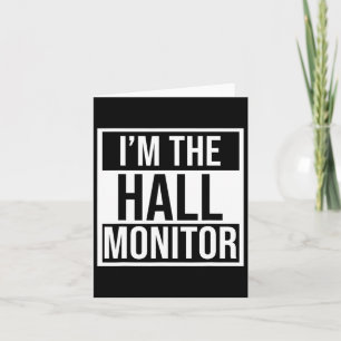 Hall-Monitor-Geschenk an Schüler Karte