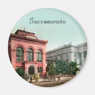 Hall Of Records Vintage Kalifornien Magnet