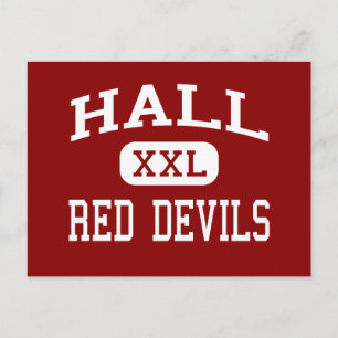 Hall - Rote Teufel - Hoch - Frühlingstal Illinois Postkarte