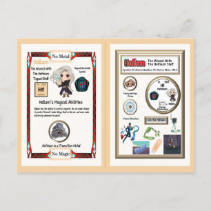 Hallam Wizard - Hafnium Element Postkarte