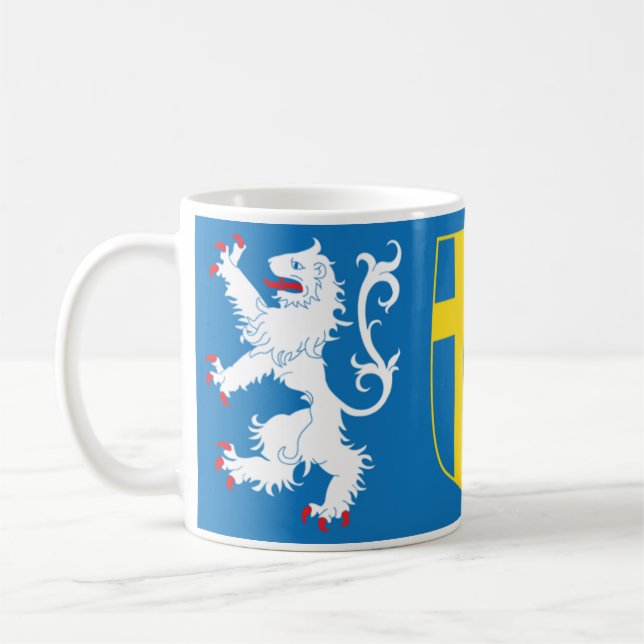 HALLAND Coat of Arms Coffee Cup. Kaffeetasse (Links)