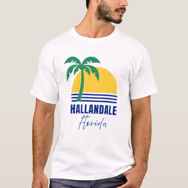 Hallandale Beach Florida T-Shirt (Vorderseite)