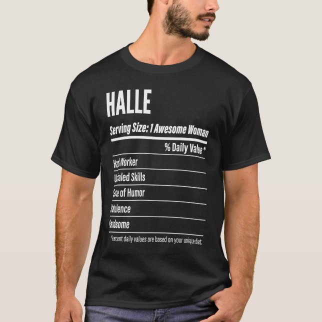 Halle ernährungsphysiologische Fakten für Größenka T-Shirt (Vorderseite)