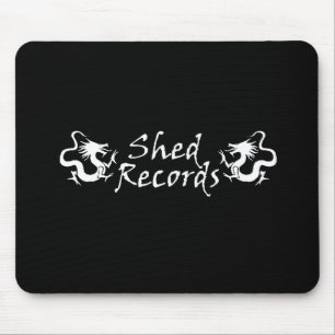 Halle-Plattenen-Mausunterlage - Schwarzes Mousepad