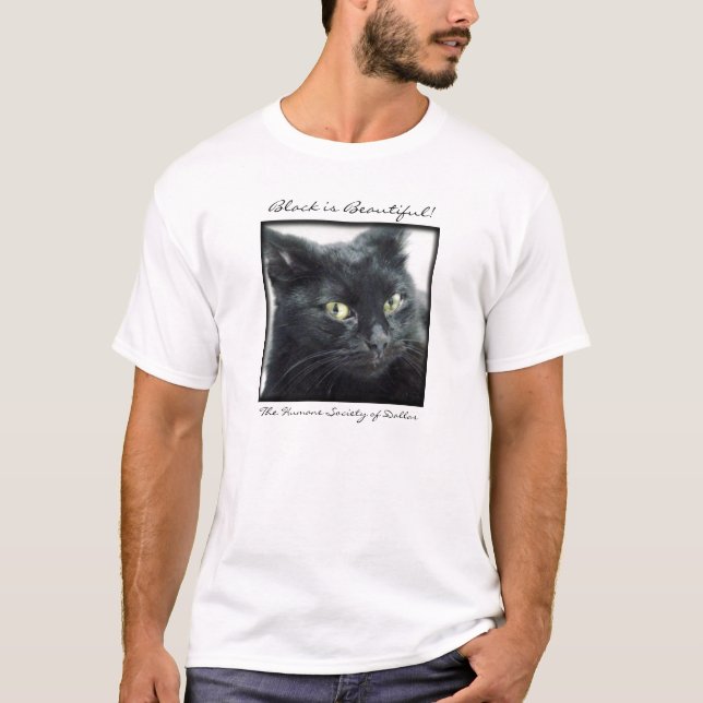 Halle - Schwarzes ist schöner T - Shirt (Vorderseite)