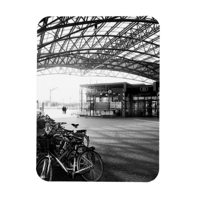 Halle Train Station, Belgium Magnet (Vertikal)