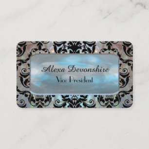 Halleesham Elegant Damask 3,5" x 2" Beruflich Visitenkarte