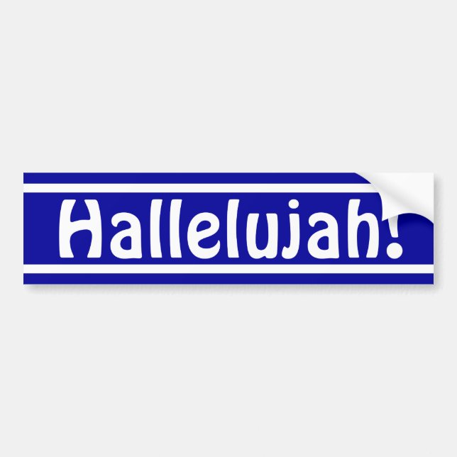 Halleluja! Autoaufkleber (Vorne)