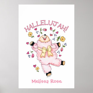 Halleluja tanzendes Lamm Poster